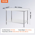 Stainless Steel Prep Table 30x48