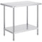 Stainless Steel Prep Table 24x36 3 Shelf Commercial Worktable