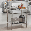 Stainless Steel Prep Table 24x36 3 Shelf Commercial Worktable