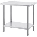 Stainless Steel Prep Table 24x36 3 Shelf Commercial Worktable