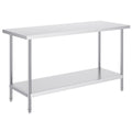 Stainless Steel Work Prep Table Commercial Worktable Food Prep 24x60x34in