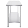 Stainless Steel Work Table 24x60x34in Commercial Food Prep