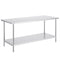 Stainless Steel Prep Table 30x72x34 Inch 3 Shelf Commercial