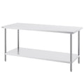 Stainless Steel Prep Table 30x72x34 Inch 3 Shelf Commercial