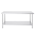 Stainless Steel Prep Table 30x72x34 Inch 3 Shelf Commercial