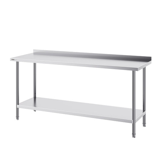 24x72x36" Stainless Steel Work Table Commercial Food Prep