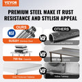 Stainless Steel Prep Table 24x30x34 3 Shelves Adjustable