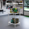Stainless Steel Prep Table 24x30x34 3 Shelves Adjustable