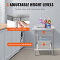 Stainless Steel Prep Table 24x30x34 3 Shelves Adjustable