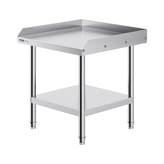 Stainless Steel Work Table 24x24x26 Prep Backsplash Commercial
