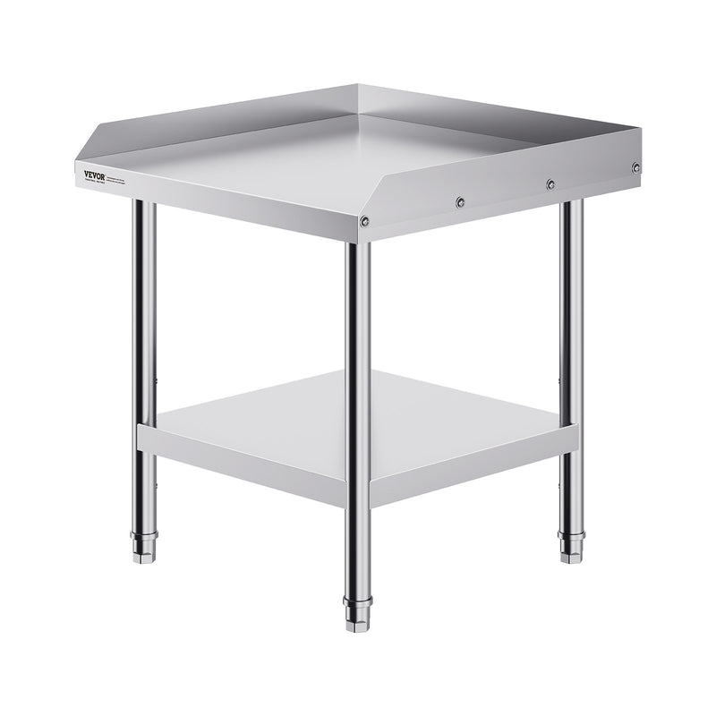 Stainless Steel Work Table 24x24x26 Prep Backsplash Commercial