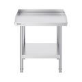 Stainless Steel Work Table 24x24x26 Prep Backsplash Commercial