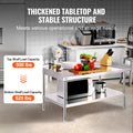 Stainless Steel Work Table 762x1219x660mm Commercial Food Prep