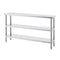 Stainless Steel Food Prep Table 356x1524x864mm 2 Shelf