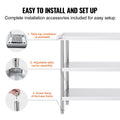 Stainless Steel Food Prep Table 356x1524x864mm 2 Shelf