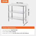 Stainless Steel Prep Table 18x36
