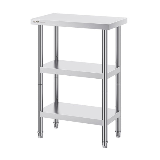 Stainless Steel Prep Table 14x24x34" Commercial Kitchen Worktable