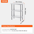 Stainless Steel Prep Table 14x24x34