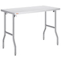 Stainless Steel Folding Prep Table 1220x610mm Commercial