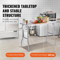 Stainless Steel Folding Prep Table 1220x610mm Commercial