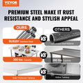 Folding Commercial Prep Table 1220x610mm Stainless Steel Work