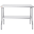 Folding Commercial Prep Table 1220x610mm Stainless Steel Work