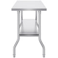 Folding Commercial Prep Table 1220x610mm Stainless Steel Work