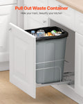 Pullout Trash Can Kitchen Cabinet Waste Bin Soft Close Door Kit