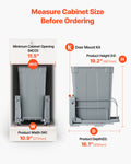 Pullout Trash Can Kitchen Cabinet Waste Bin Soft Close Door Kit