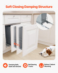 Pullout Trash Can Kitchen Cabinet Waste Bin Soft Close Door Kit