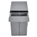 Pullout Trash Can for Kitchen Cabinets, 20+10+10L Double Under Sink Garbage Waste Recycling Bin, Under Mount Waste Container, with Heavy Duty Metal Full Extension Sliding System and Handle