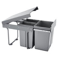Pullout Trash Can 40L Double Under Sink Kitchen Waste Recycling Bin