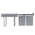 Pullout Trash Can 40L Double Under Sink Kitchen Waste Recycling Bin