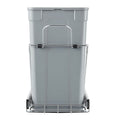 Double 50L Under Sink Pull Out Waste Bin Kitchen Cabinet Recycling
