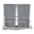 Pull-Out Trash Can 27QT x2 Double Under Mount Kitchen Waste Bin Grey