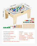 Activity Play Table 290 Building Bricks 30 Accessories Kids