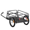 Bike Cargo Trailer, 72.5 kg Load, Heavy-Duty Bicycle Wagon Cart, Foldable Compact Storage & Quick Release with Universal Hitch, 406.4 mm Wheels, Safe Reflectors, Fits 558.8-711.2 mm Bike Wheels