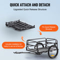 Bike Cargo Trailer 72.5kg Load Foldable Universal Hitch 406mm Wheels