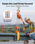 Manual Lever Chain Hoist 6T 6000KG 6M Lift G80 Steel Dual Pawl Brake