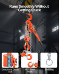 Manual Lever Chain Hoist 6T 6000KG 6M Lift G80 Steel Dual Pawl Brake