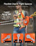 Manual Lever Chain Hoist 6T 6000KG 6M Lift G80 Steel Dual Pawl Brake