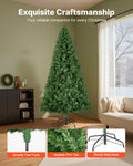 1.8m Artificial Christmas Tree 1250 Branch Tips Metal Base Home
