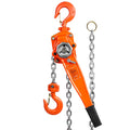 Manual Lever Chain Hoist, 1-1/2 Ton 3300 lbs Capacity 10 FT Come Along, G80 Galvanized Carbon Steel with Weston Double-Pawl Brake,Auto Chain Leading & 360° Rotation Hook, for Garage Factory Dock