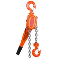 Manual Lever Chain Hoist, 1-1/2 Ton 3300 lbs Capacity 10 FT Come Along, G80 Galvanized Carbon Steel with Weston Double-Pawl Brake,Auto Chain Leading & 360° Rotation Hook, for Garage Factory Dock