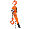 Manual Lever Chain Hoist, 1-1/2 Ton 3300 lbs Capacity 10 FT Come Along, G80 Galvanized Carbon Steel with Weston Double-Pawl Brake,Auto Chain Leading & 360° Rotation Hook, for Garage Factory Dock