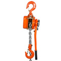 Manual Lever Chain Hoist, 1-1/2 Ton 3300 lbs Capacity 10 FT Come Along, G80 Galvanized Carbon Steel with Weston Double-Pawl Brake,Auto Chain Leading & 360° Rotation Hook, for Garage Factory Dock