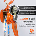 Manual Lever Chain Hoist 1.5 Ton 10ft G80 Galvanized Steel