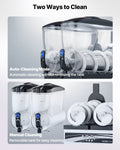Frozen Drink Maker 15L Double Tank Slushy Machine Stainless Steel