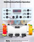 Commercial Frozen Drink Maker 15L Triple Tank Slushy Machine Stainless Steel