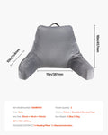Reading Pillow Standard Memory Foam Washable Cover Bed Rest